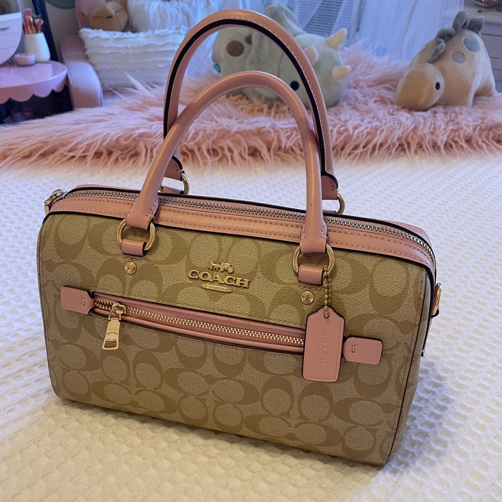 Coach Logo Pink Satchel